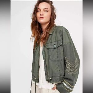 Free People Extreme Military Jacket